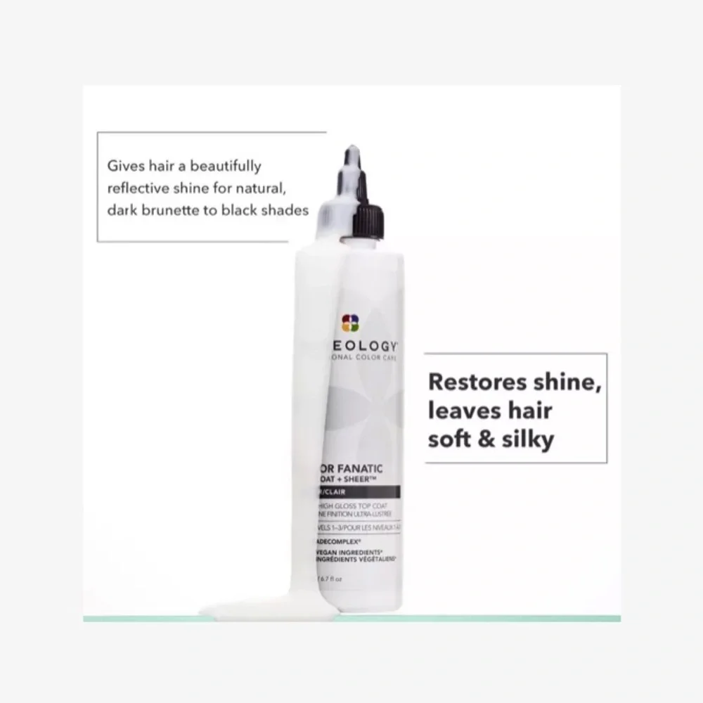 💆‍♀️ NWOB Pureology Color Fanatic Top Coat + Sheer in Clear Mini 1 oz